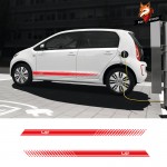 Car Vinyl Car Styling Side Stripes Skirt Sticker Decals Wraps Body Stickers Sport Styling Vinyl Sticker for Volkswagen E UP